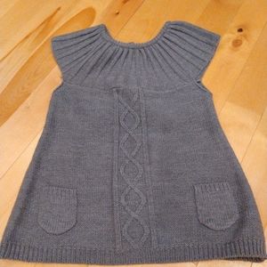Size 6 gray sweater dress with pockets NKY